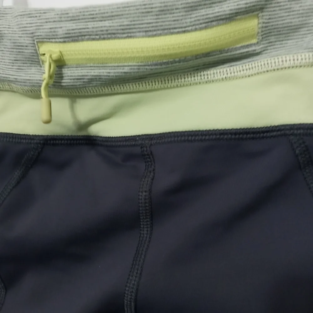Lululemon Athletica Gray and yellow yoga Athletic pants